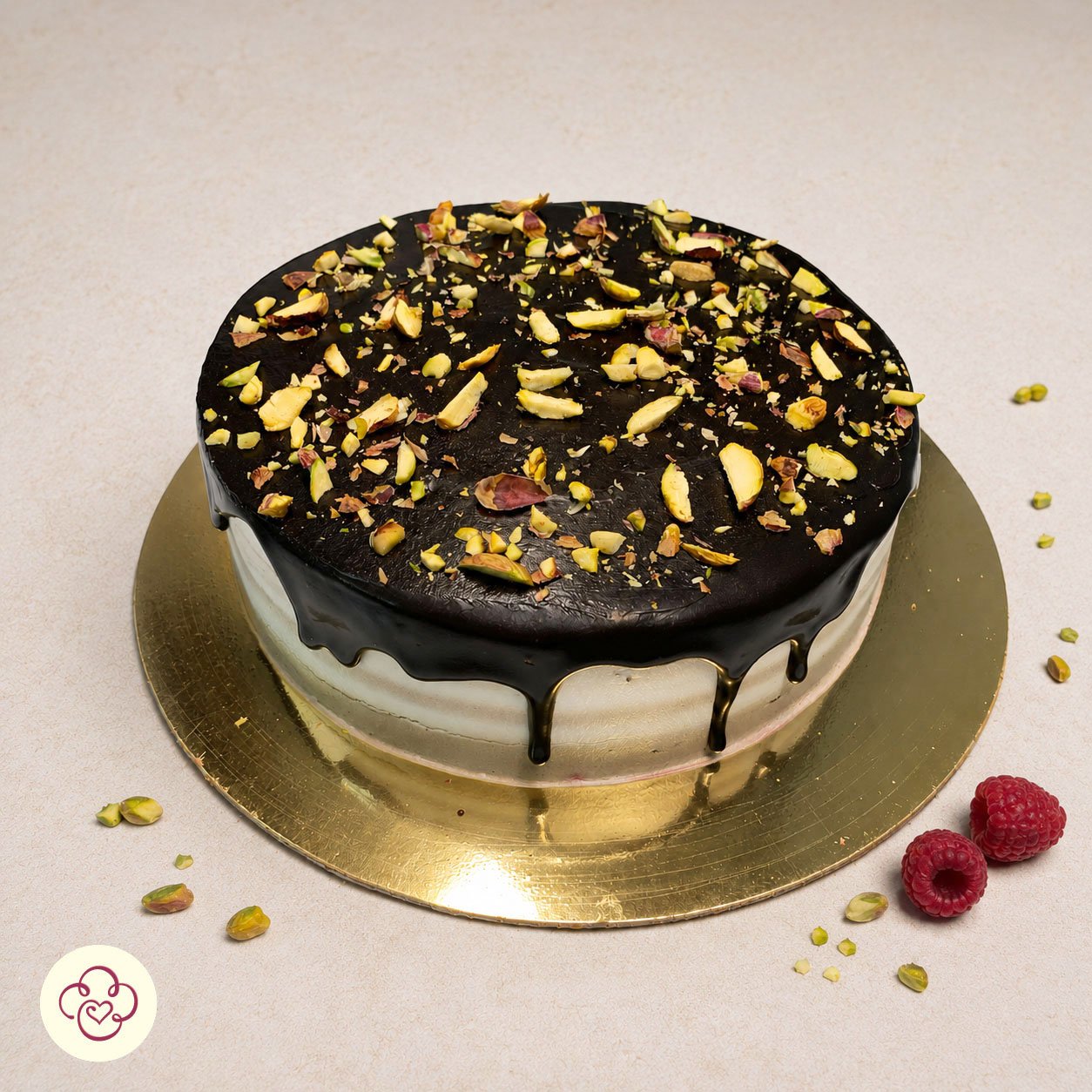 Rasberry Pistachio cake