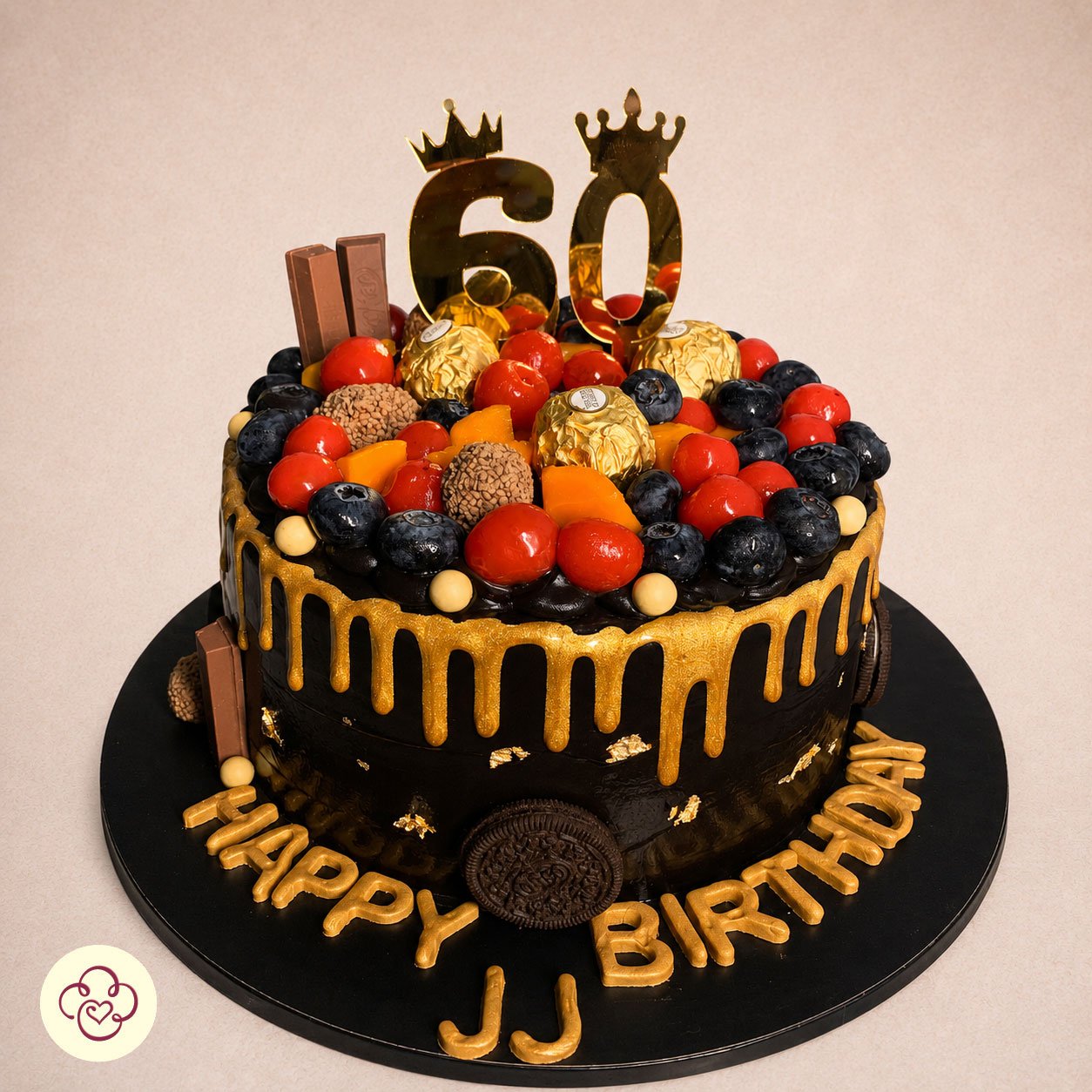 Milestone Birthday Cake with Fruit & Chocolate