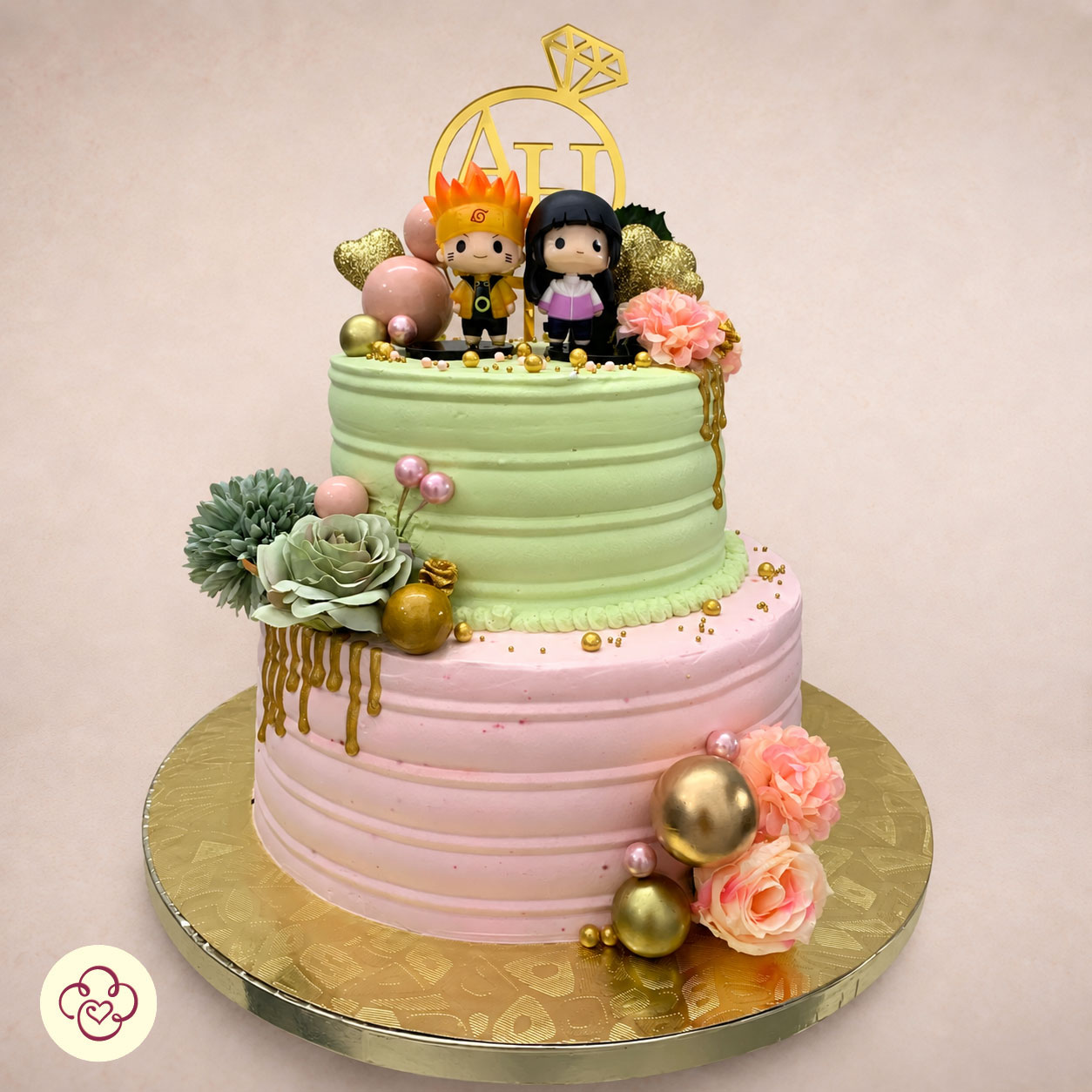2-Tier Engagement Cake