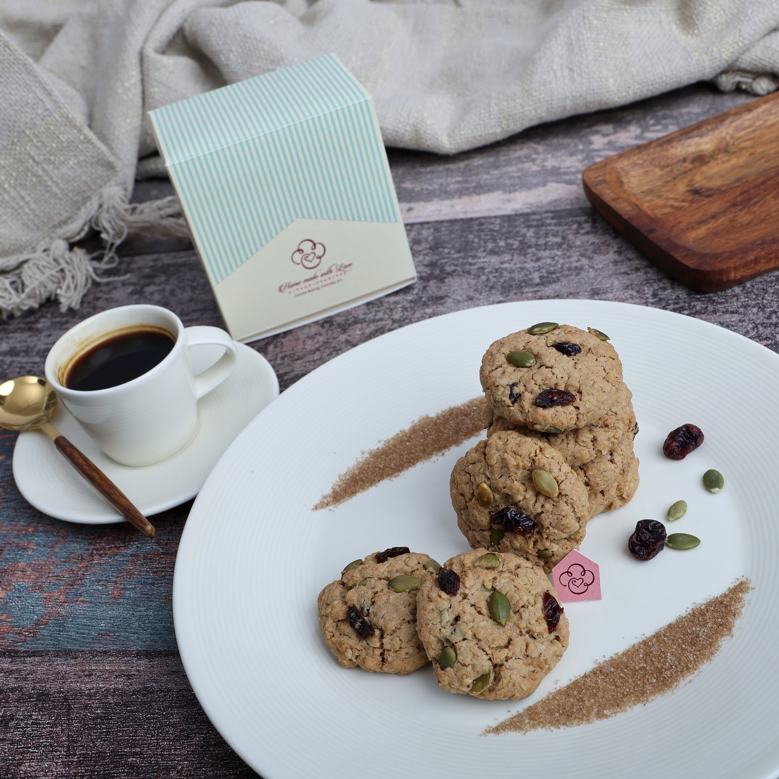 Oats Cookies with Cranberry & Pumpkin