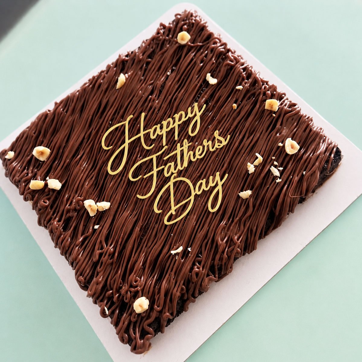 Hazelnut Brownie Fudge Cake (Whole Wheat)