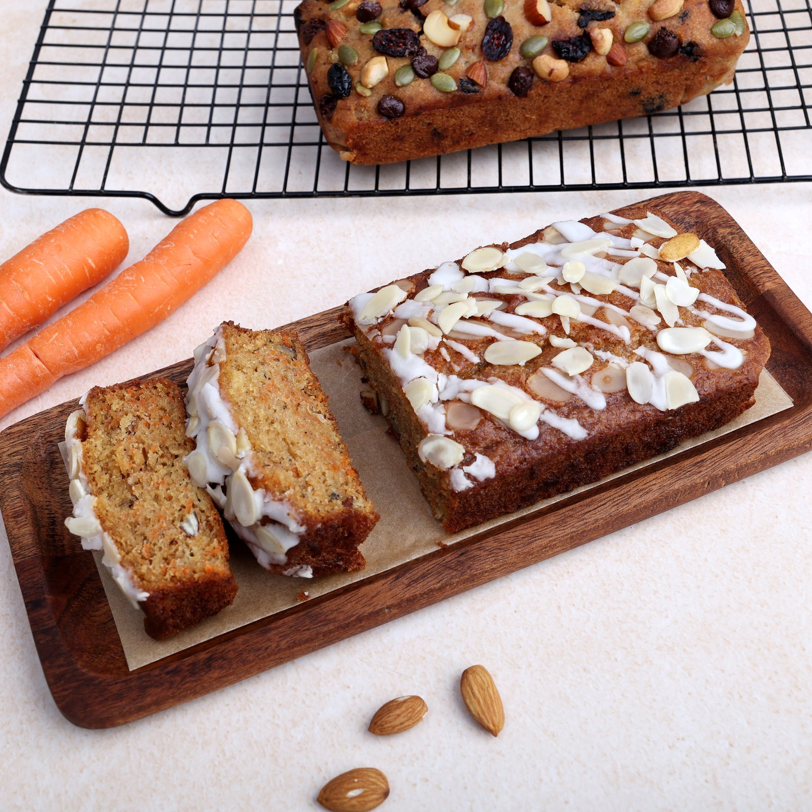 Carrot & Almond Loaf (Whole Wheat)