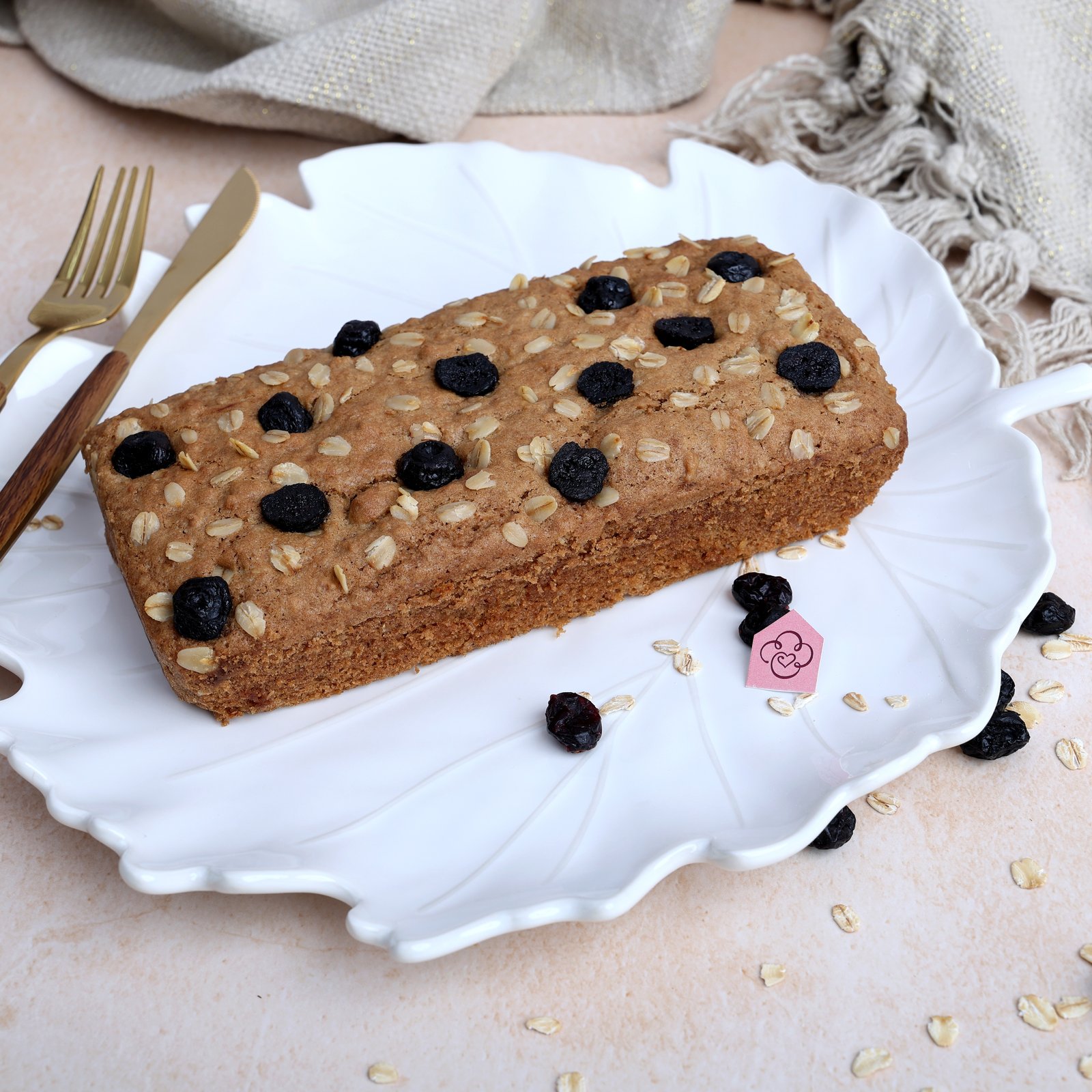 Blueberry-Oats Loaf (Whole Wheat)