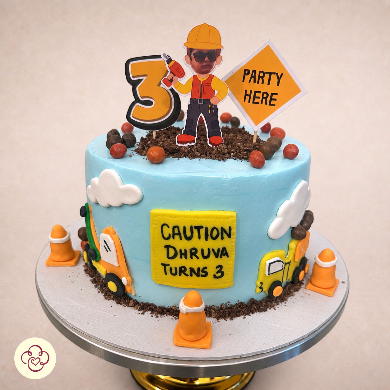Construction Site Theme Cake