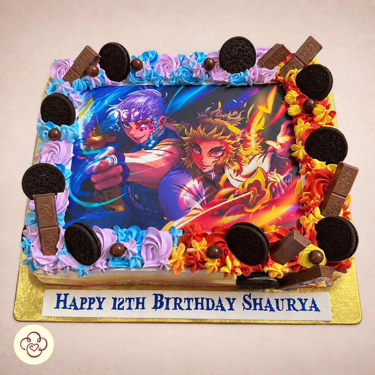 Demon Slayer Theme Cake